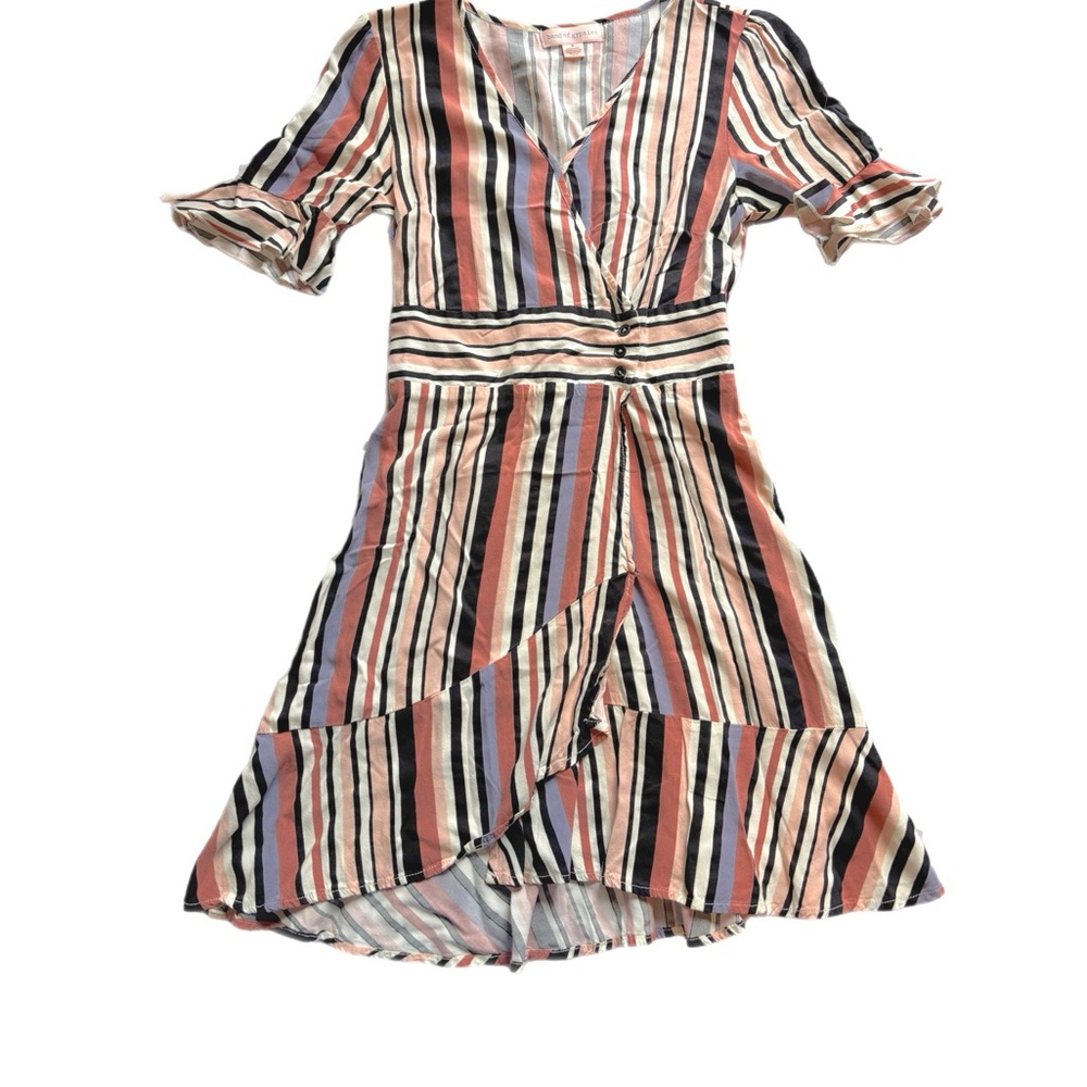 Band of Gypsies Striped Mini Dress - Multicolor